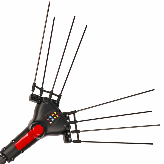 Blue Bird Egeo 23-50 AT - Peigne vibreur &agrave; batterie - 12 V - Perche t&eacute;lescopique 220 - 310  cm