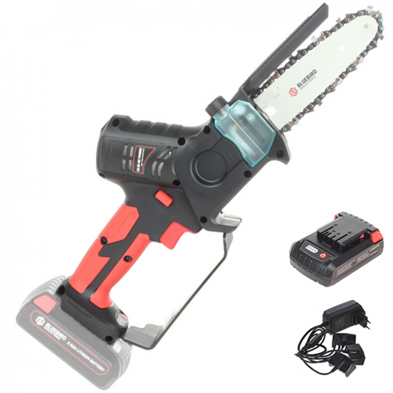 &Eacute;lagueuse manuelle &eacute;lectrique &agrave; batterie Blue Bird CS 22-06 TIMBER - Batterie 21V 2.5Ah