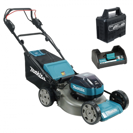 Makita LM004JB101 - Tondeuse &agrave; batterie - Coupe de 53 cm - Bac de 70 L - 64V 10Ah