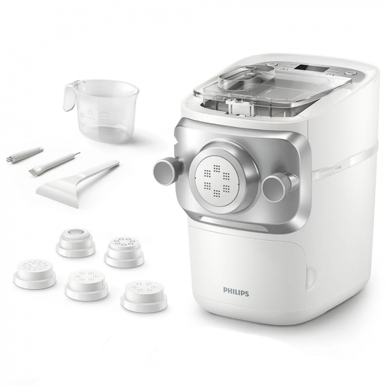 Philips Pasta Maker 7000 HR2660/00 - Machine &agrave; p&acirc;te &eacute;lectrique 2 in 1 - P&eacute;trissage et extrusion
