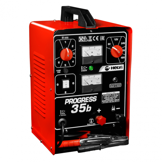 Helvi Progress 35B - Chargeur de batterie portable - 6/12/24/36/48 V - Monophasé