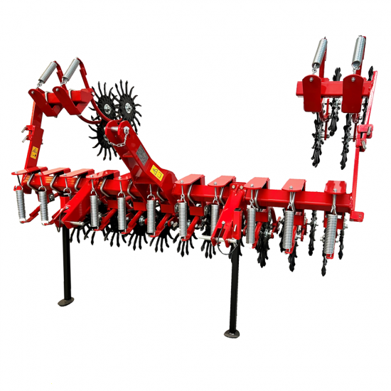 Ceccato &Eacute;crouteuse 15E - 15 &eacute;l&eacute;ments sur ressort + roue &eacute;toil&eacute;e