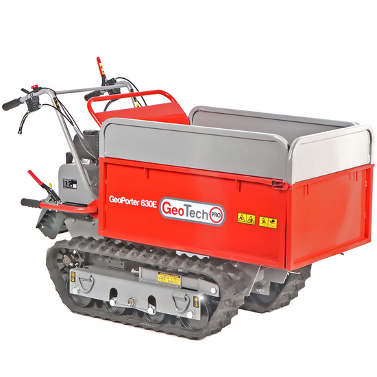 GeoTech Pro GeoPorter 630E - Brouette à moteur sur chenilles - Benne extensible 600Kg