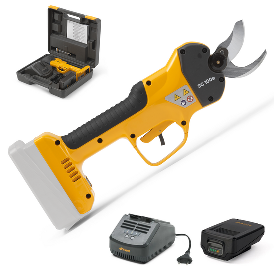 Stiga SC 100e Kit  - S&eacute;cateur &eacute;lectrique de taille - 20V/2Ah - Diam&egrave;tre de coupe 30 mm