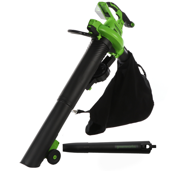 Greenworks GD40BVII - Souffleur de feuilles - Aspirateur &agrave; batterie - SANS BATTERIE ET SANS CHARGEUR