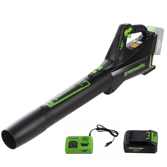 Greenworks GD48AB - Souffleur &agrave; batterie axial - 48V/4Ah