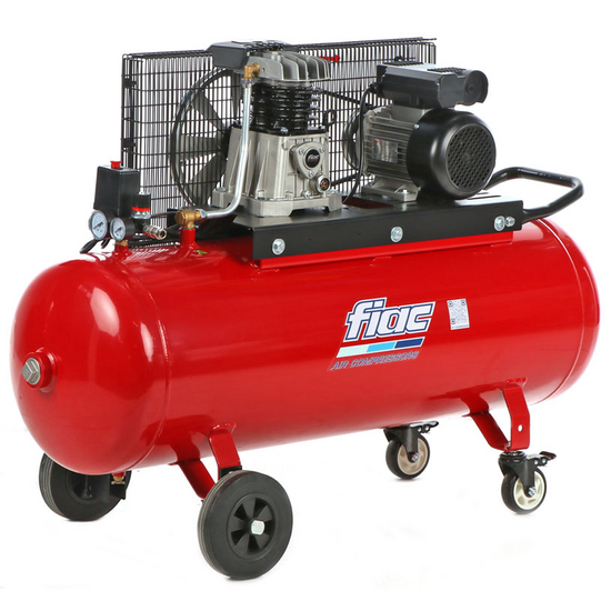 Fiac AB 150/348 - Compresseur d'air &eacute;lectrique monophas&eacute; &agrave; courroie - Moteur 3 CV - 150 L