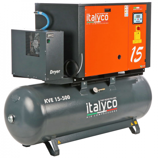 Italyco KVE 15/500 Premium - Compresseur rotatif &agrave; vis - Pression max 10 bars