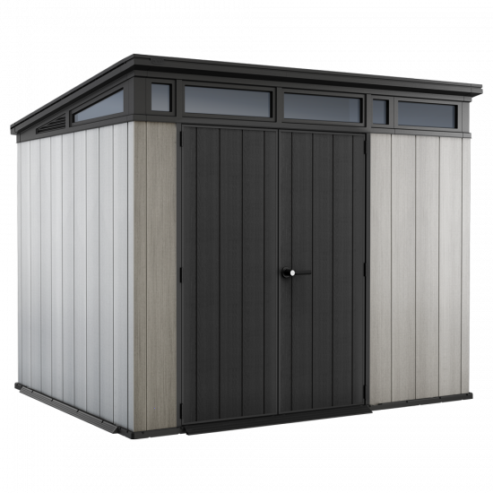 Keter Artisan gris - Abri de jardin - Avec porte double battant - 277x218x226 cm