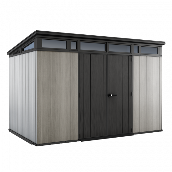 Keter Artisan gris - Abri de jardin - Avec porte à double battant - 342 x 218 x 226 cm