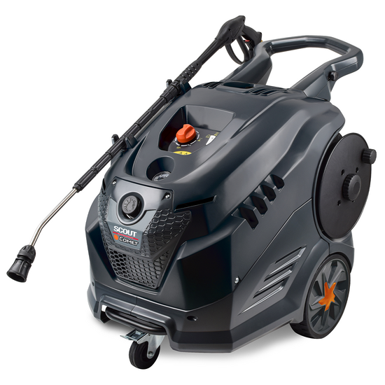 Comet New Scout 150 Extra - Nettoyeur haute pression à eau chaude professionnel - 150 bar max - 540 L/h