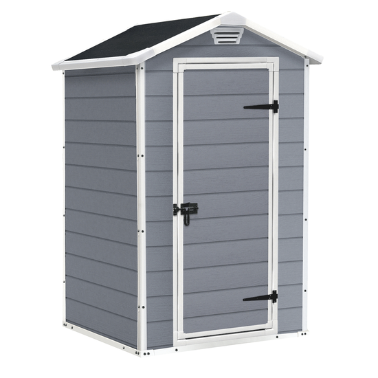 Keter Manor gris - Abri je jardin pour outils - 129x103x196 cm