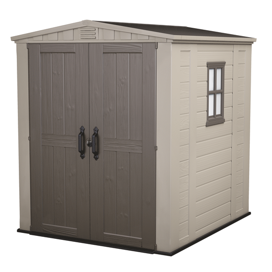 Keter Factor beige - Abri de jardin - Avec fen&ecirc;tre lat&eacute;rale  - 178x195.5x208 cm