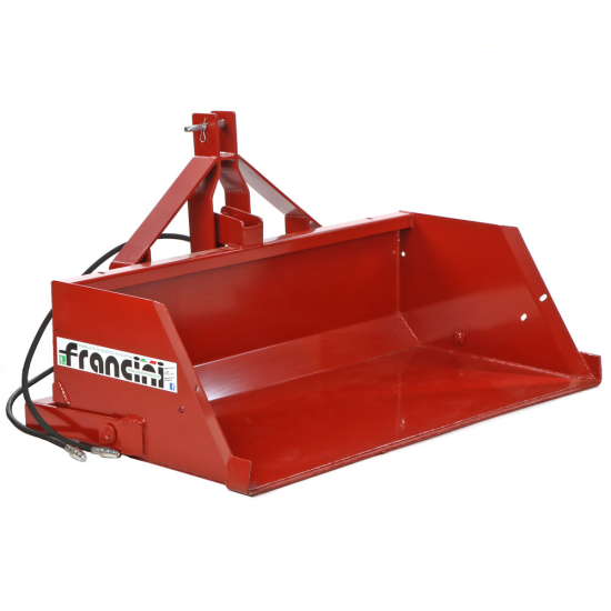Francini PR 180 - Godet arri&egrave;re hydraulique pour tracteur - de 180 cm - Capacit&eacute; de charge 700Kg