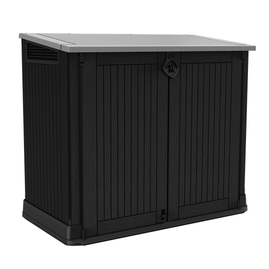 Keter Store it Out Midi noir - Armoire &agrave; outils pour le jardin - 132x71.5x113.5 cm