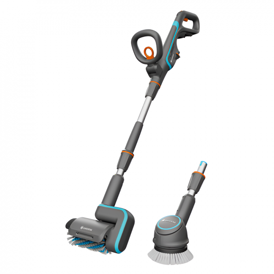 Gardena AquaBrush Universal 04/1 - Nettoyeur de sols &agrave; batterie + Brosse - SANS BATTERIE NI CHARGEUR