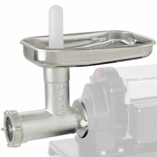 Accessoire hachoir &agrave; viande N.12 Reber avec plateau INOX