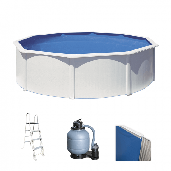 Gre Fidji Ronde &Oslash;460 x 120 cm - Piscine hors sol en acier