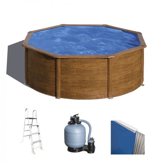 Gre Pacific Ronde &Oslash;300 x 120 cm - Piscine hors sol en acier