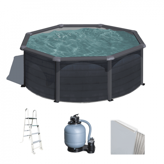 Gre Kea Ronde &Oslash;300 x 120 cm - Piscine hors-sol en acier
