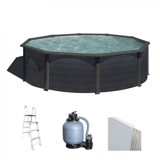 Gre Kea Ronde &Oslash;460 x 120 cm - Piscine hors-sol en acier