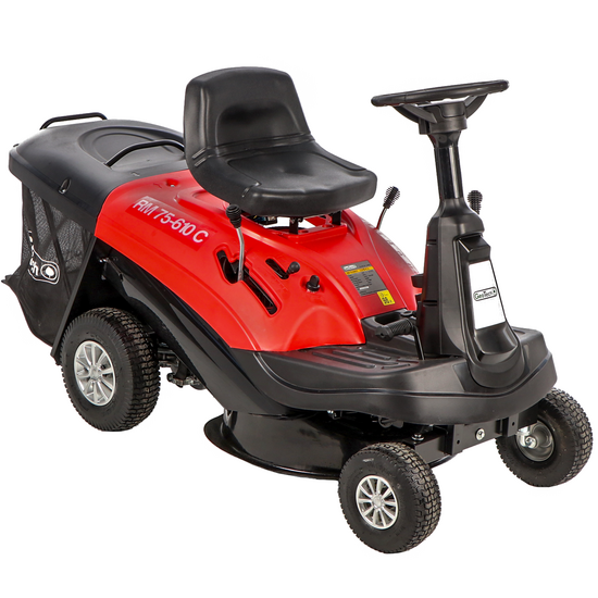 Geotech RM 75-610 C - Tondeuse autoportée Mini rider - Moteur de 224 cm3 - Démarrage électrique