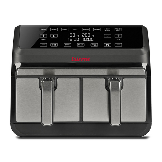 Girmi FG22 Ecofrit Bis - Friteuse sans huile num&eacute;rique avec bac double