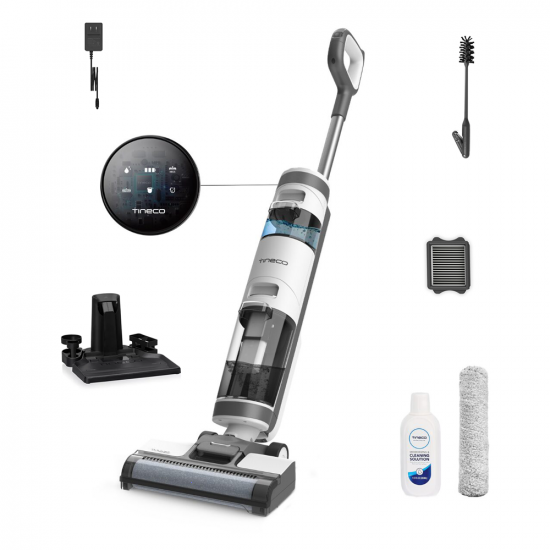 Tineco iFloor 3 Plus - Nettoyeur de sols &agrave; batterie 3 en 1 nettoie, s&egrave;che et aspire