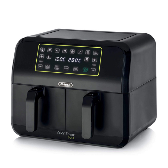 Ariete 4623 Airy Fryer Dual - Friteuse sans huile num&eacute;rique avec bac double