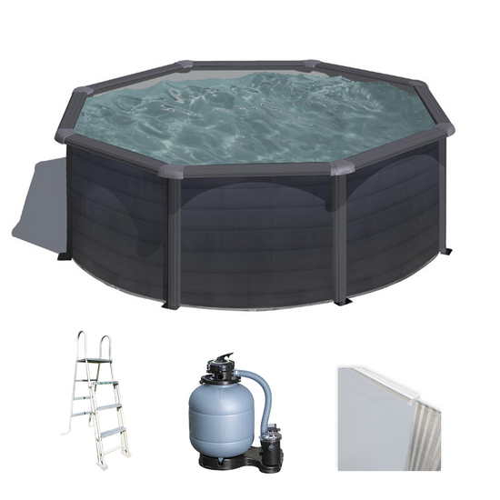 Gre Kea Ronde &Oslash;350 x 120 cm - Piscine hors sol en acier