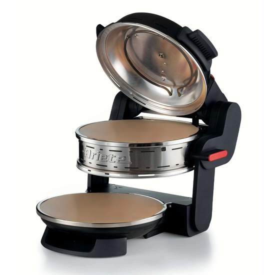 Pizzeria Ariete Noir 0927/01 - Four &agrave; pizza &eacute;lectrique double - Pierre r&eacute;fractaire