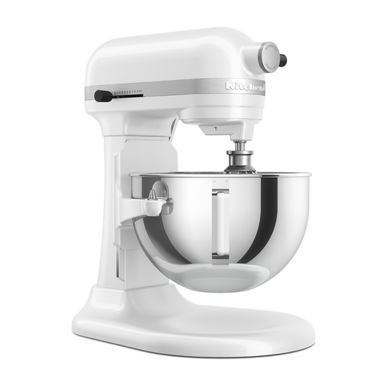 KitchenAid Heavy Duty 5KSM55SXX-EWH Blanc - Batteur m&eacute;langeur plan&eacute;taire