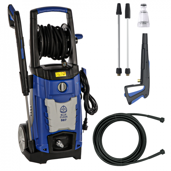 Annovi &amp; Reverberi Blue Clean 587 - Nettoyeur haute pression &agrave; eau froide - 160 bars max - D&eacute;bit 7.6 L/min