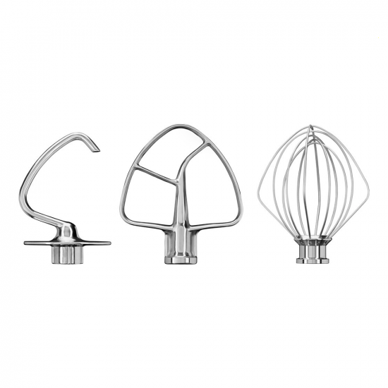 KitchenAid 5KSM5TH3PSS - Set de 3 accessoires en acier inoxydable