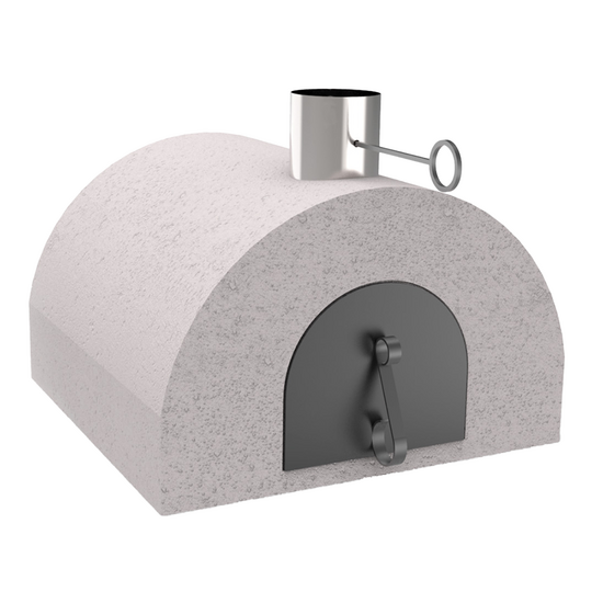 Edilmark FR 1600 - Four &agrave; bois encastrable avec plan de cuisson 86x84 cm