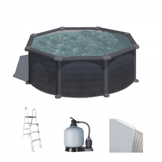 Gre Granada Ronde &Oslash;350 x 132 cm - Piscine hors sol en acier
