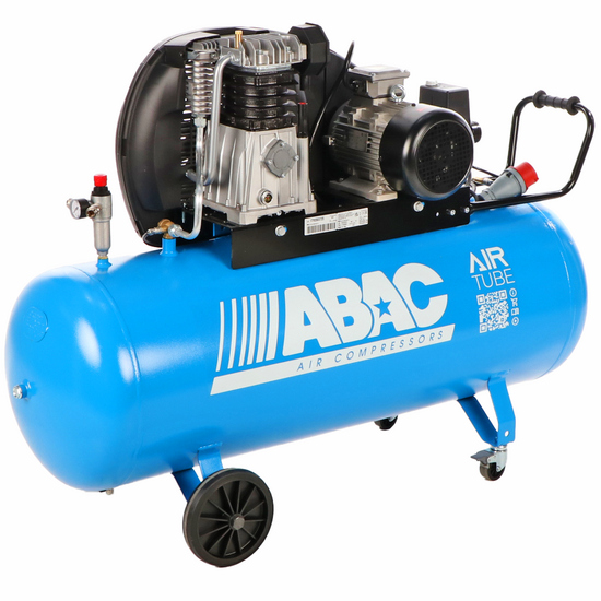 ABAC EXP A39B 200 CT3 - Compresseur d'air &eacute;lectrique triphas&eacute; &agrave; courroie - Moteur 3 CV - 200 L