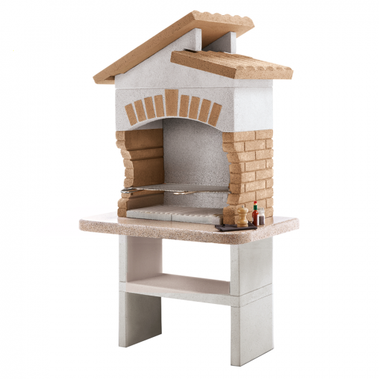Palazzetti Tupai - Barbecue &agrave; bois et &agrave; charbon en ma&ccedil;onnerie