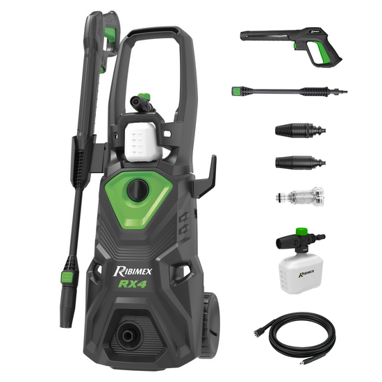 Ribimex RX4 - Nettoyeur haute pression à eau froide -160 bar max - Débit 480 l/h