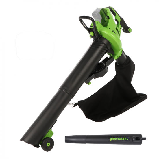 Greenworks GD48BVII - Souffleur-aspirateur &agrave; batterie - SANS BATTERIE NI CHARGEUR