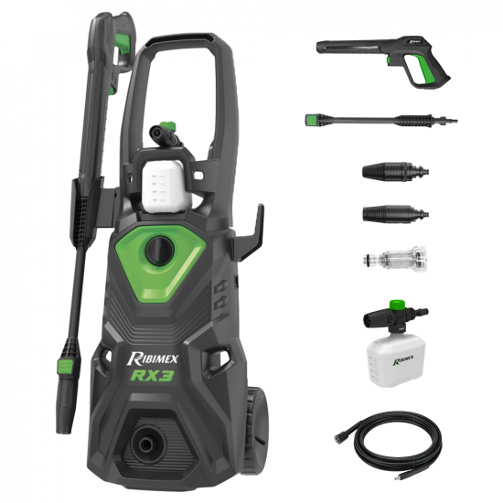 Ribimex RX3 - Nettoyeur haute pression &agrave; eau froide - 145 bar max - D&eacute;bit 480 lt/h