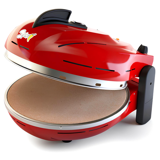 Spice Electronics Diavola Pro V 2.0 Rouge - Four &agrave; pizza &eacute;lectrique - Pierre r&eacute;fractaire Biscotto Casapulla