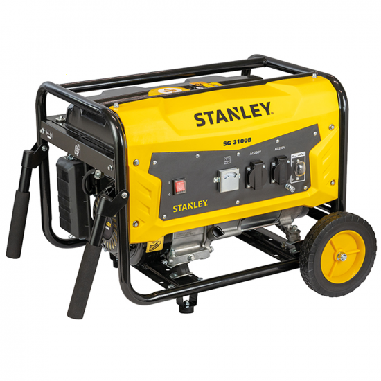 Stanley SIG 3100B - Groupe &eacute;lectrog&egrave;ne &agrave; essence - AVR 2,9 kW - Courant continu 2,6 kW monophas&eacute;