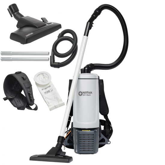 Nilfisk Gd5 Back Hepa Basic EU - Aspirateur &agrave; dos professionnel - 230V - 780W