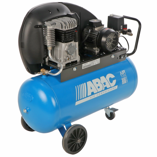 ABAC EXT A29B 90 CT3 - Compresseur d'air &eacute;lectrique triphas&eacute; &agrave; courroie - Moteur 3 CV - 90 L