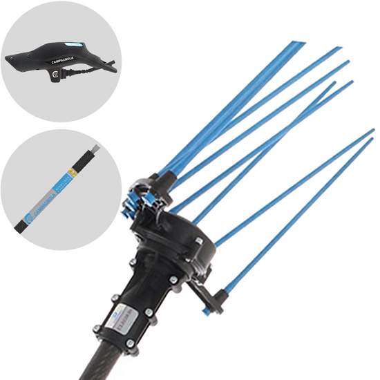 Campagnola HERCULES 58V - Perche en carbone - 290 cm - Peigne vibreur &eacute;lectrique &agrave; batterie