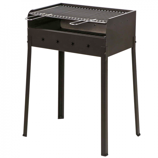 Mille Stella Eco Medium - Barbecue &agrave; charbon en fer artisanal - 57,5x37 cm