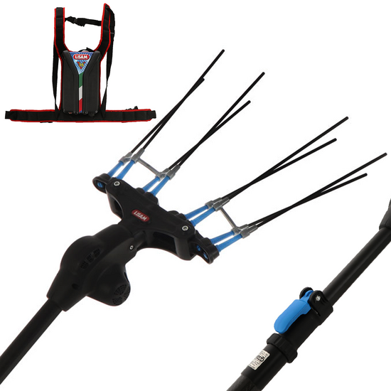 Lisam Thor 36V - Peigne vibreur électrique à batterie - Perche télescopique de 250 à 350 cm - Batterie 36 V 30 Ah