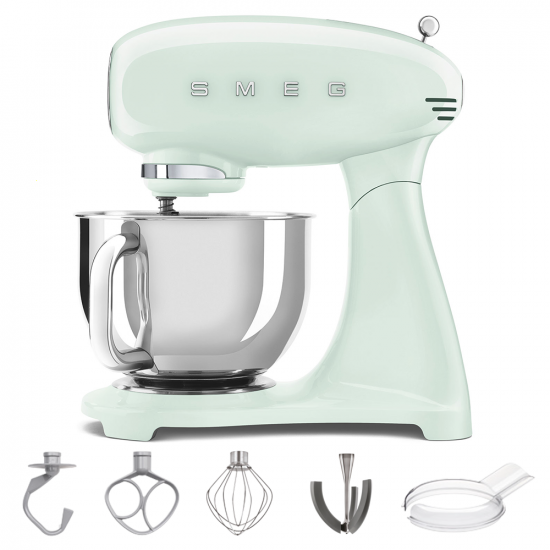 Smeg Full Color Vert pastel - Batteur m&eacute;langeur plan&eacute;taire - Cuve Inox de 4,8 litres