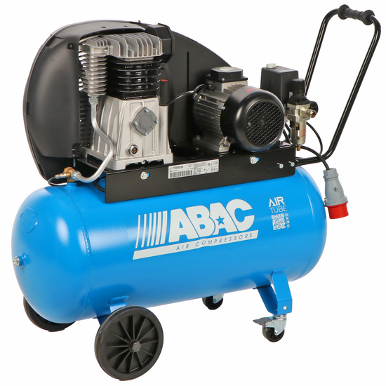 ABAC EXP A49B 90 CT3 - Compresseur d'air &eacute;lectrique triphas&eacute; &agrave; courroie -  Moteur 3 CV &ndash; 90 L